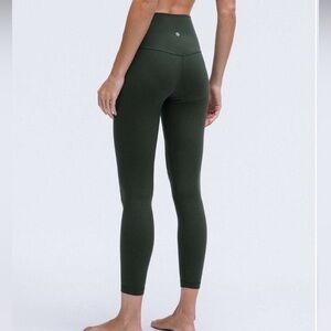 lululemon align 25”pant size 2 Legacy Green